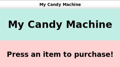 Candy Machine App (GUI)